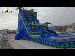 Evento OEM Deslizador inflable de doble carril azul para todas las ocasiones
