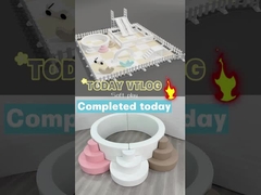 Deslizador doble al aire libre con arco equipo de juego blando blanco deslizador de plástico niños juegan deslizador