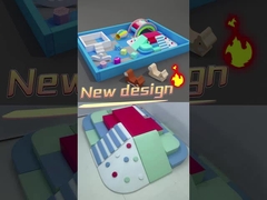 Niños Soft Play Ball Pit Un conjunto completo de Soft Play Rainbow Bridge Equipo de Soft Play