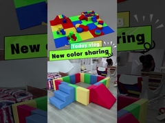 Juego suave Equipo de alquiler de escaleras suave tobogán juego colorido bloques de espuma