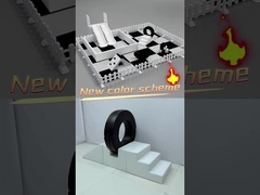 Equipo de juegos suaves con doble diapositivas Set de niños en blanco y negro para alquiler