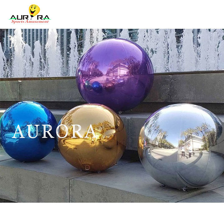 Balón flotante inflable para exteriores Decoración publicitaria para interiores Balón espejo discoteca