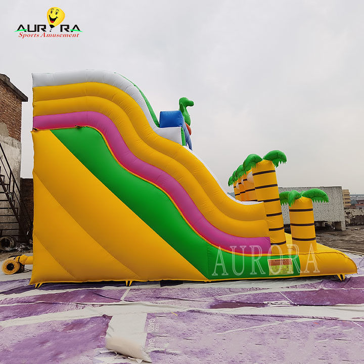 Amarillo para todas las edades tobogán inflable comercial personalizado para eventos escolares divertido y seguro
