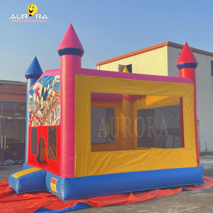 Exterior Comercial Inflable Retrovisor PVC Colorido Adultos Niños Salto Castillo