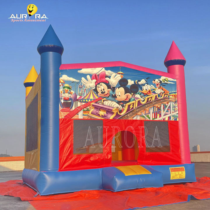 Exterior Comercial Inflable Retrovisor PVC Colorido Adultos Niños Salto Castillo