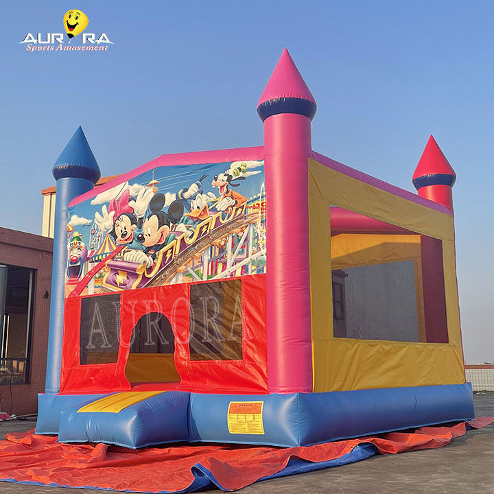 Exterior Comercial Inflable Retrovisor PVC Colorido Adultos Niños Salto Castillo