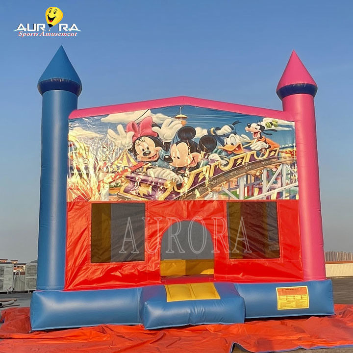 Exterior Comercial Inflable Retrovisor PVC Colorido Adultos Niños Salto Castillo
