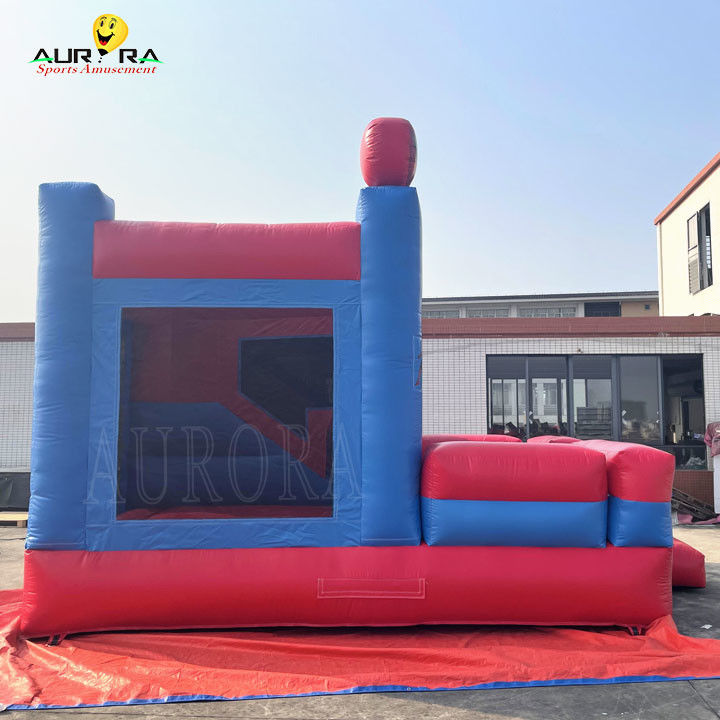 El tema del Hombre Araña Colorido Inflable Castillo Rebobina Combo Bouncer Personalizado