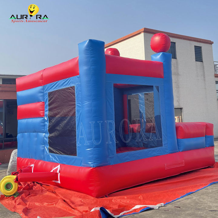 El tema del Hombre Araña Colorido Inflable Castillo Rebobina Combo Bouncer Personalizado