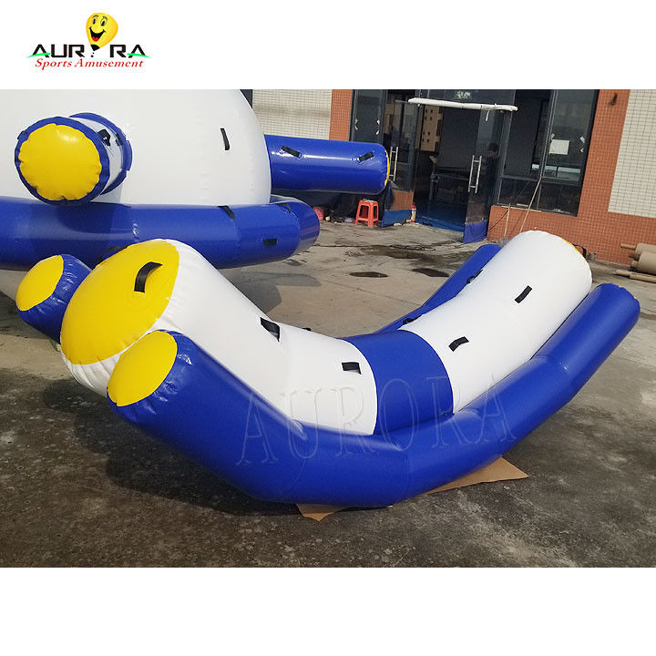 Juguete de agua de doble rocker de color PVC inflable