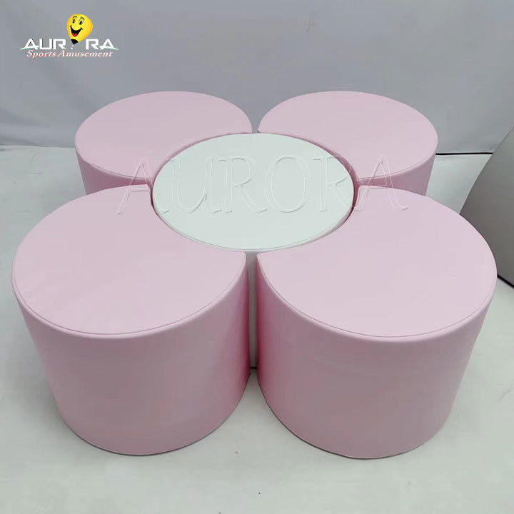 Equipo de juegos para juegos blandos juegos al aire libre rosa azul blanco interior