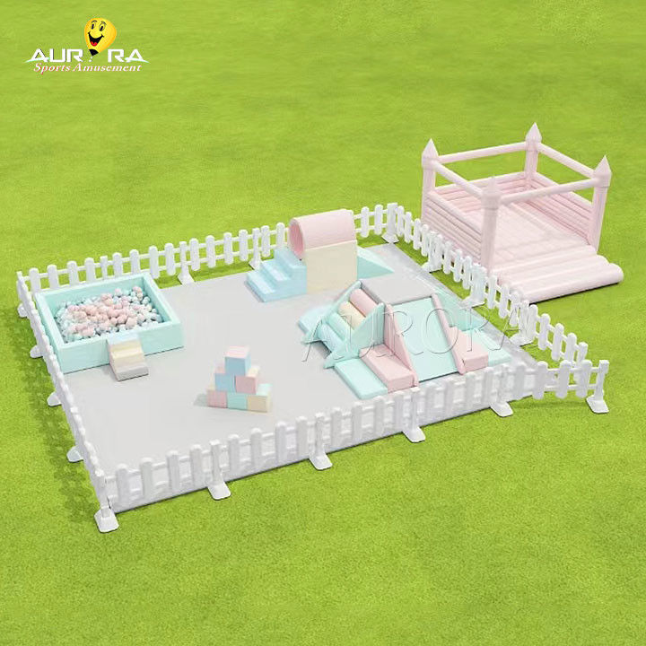 Colorido equipo de juego suave personalizado para niños de interior