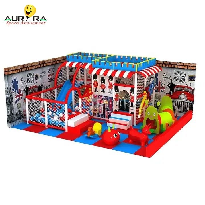 Área de juego suave personalizada para niños centro de escalada interior construido por Aurora