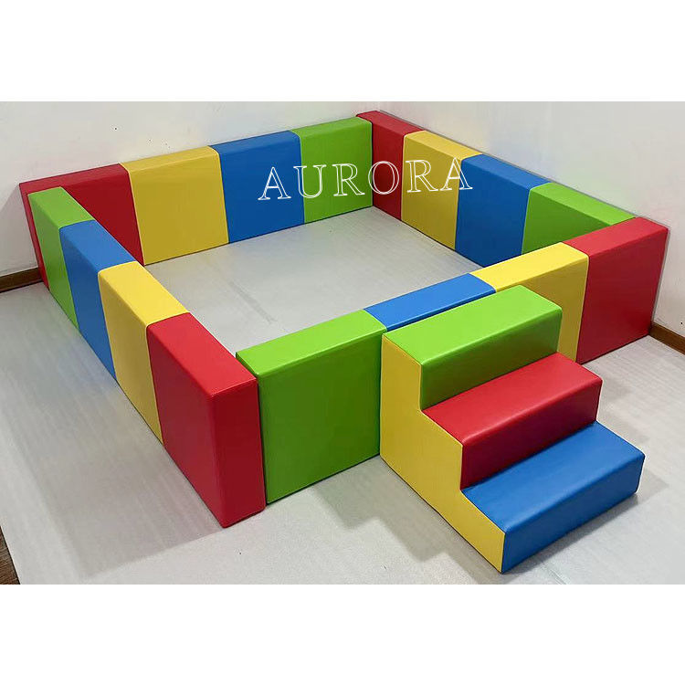 Niños colores de carnaval espuma pastel equipo de juego interior suave color personalizado