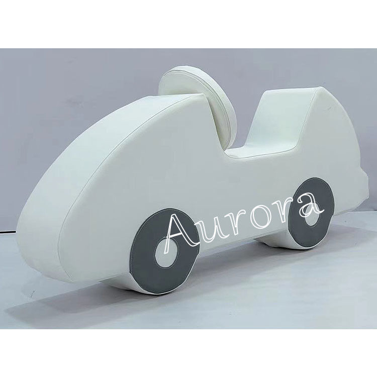 Equipo de juegos blandos blanco y gris para niños Alquiler de juegos móviles
