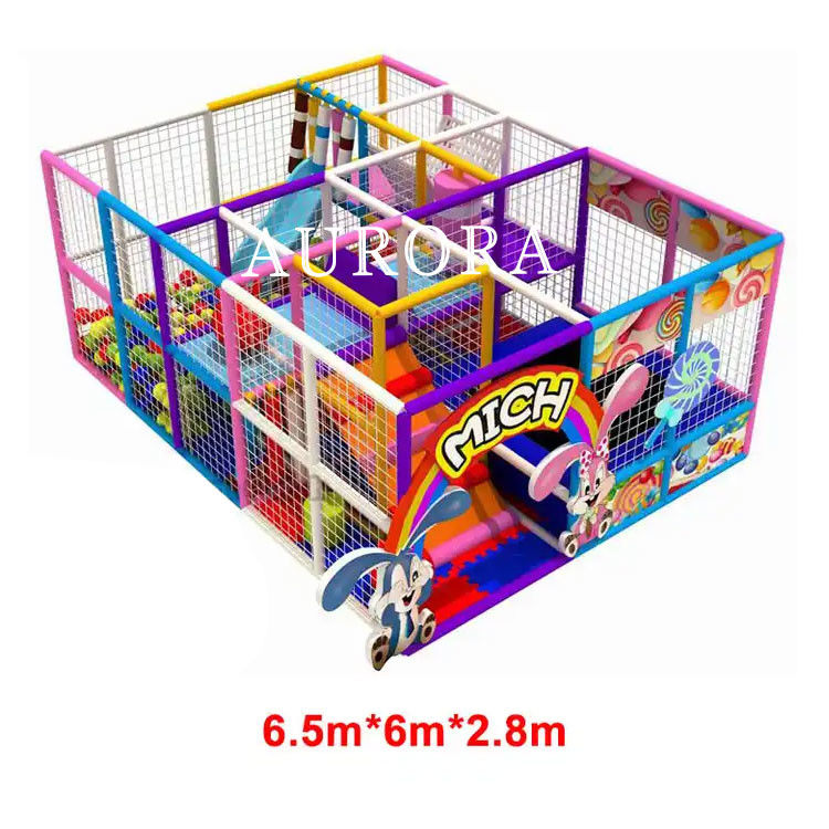 Violeta Amarillo Juego interior Suave Parque de juegos Cómodo Deportes Niños Aventura Entretenimiento