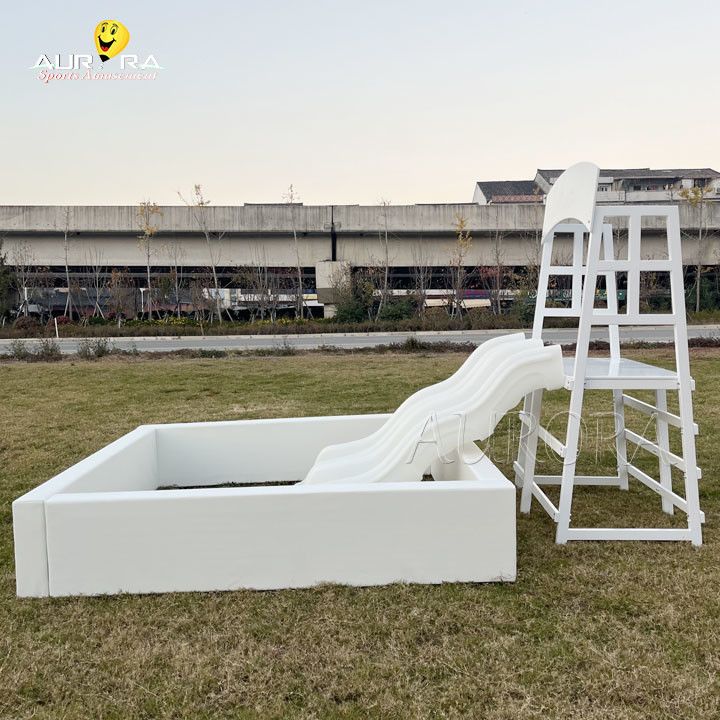 Cuadro de madera inflables equipo de juego suave para niños Conjuntos de cúpula de burbujas castillo de salto portero blanco