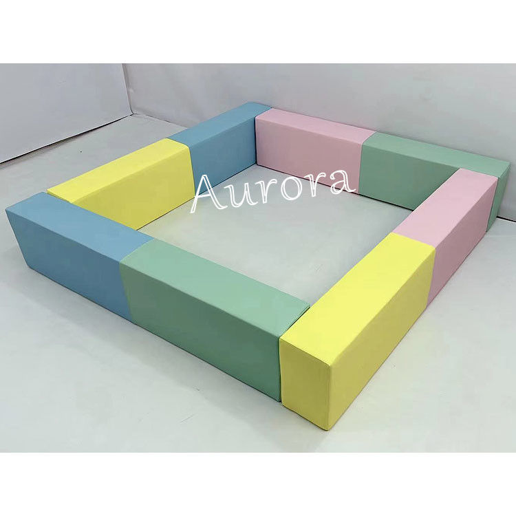 Túnel de juegos blandos para niños Bloques de juegos blandos Equipo de juegos blandos Amarillo Verde