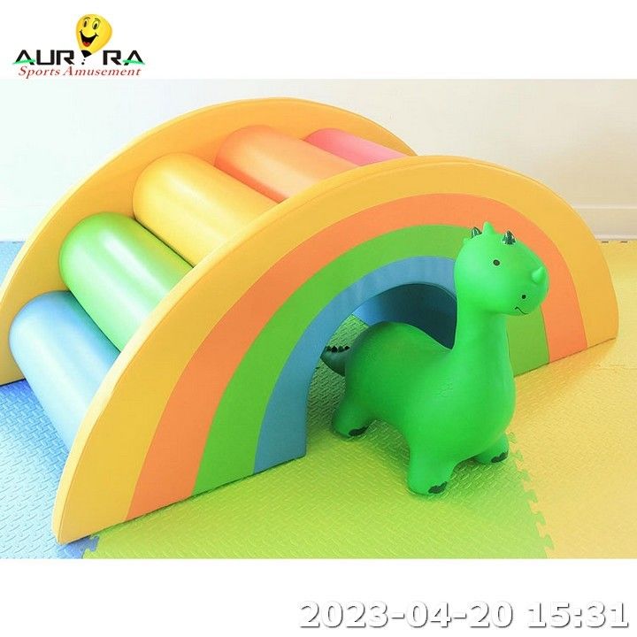 Orange Round Ball Pit Pool Playground Juego de Piscinas Parque infantil Deslizamiento Juego suave en el interior