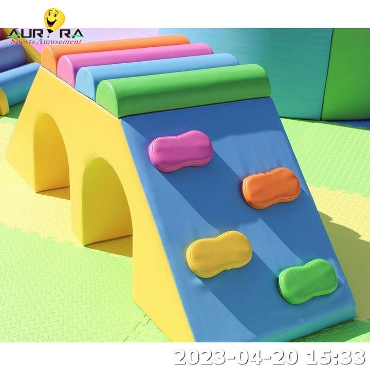 Jardín interior de juegos suave para niños montador suave juego de fiesta de cumpleaños evento azul
