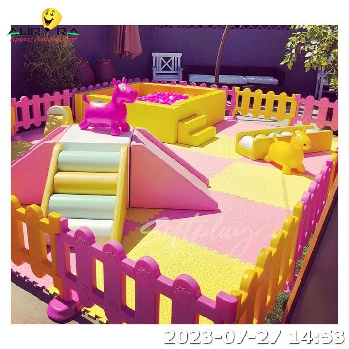 Precio de fábrica Soft Play Merry Go Round para niños Soft Play Equipment Set
