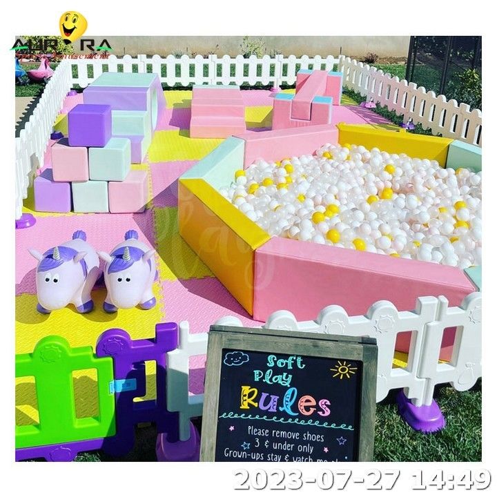 Precio de fábrica Soft Play Merry Go Round para niños Soft Play Equipment Set