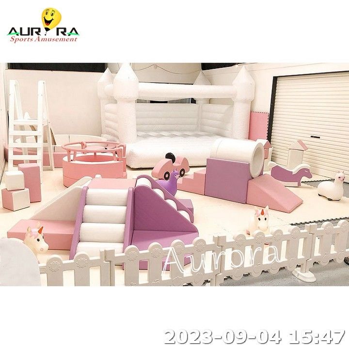 Jugar en interiores suaves niños rebotar casa fiesta cerca de juego suave para niños equipo