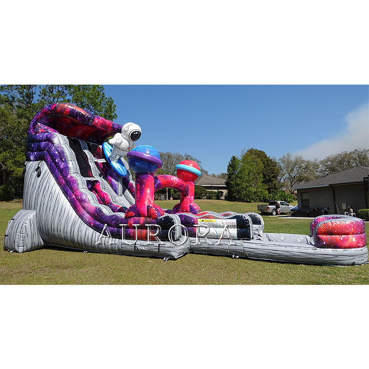 Deslizador de agua inflable para adultos Deslizador de agua inflable barato con piscina para niños