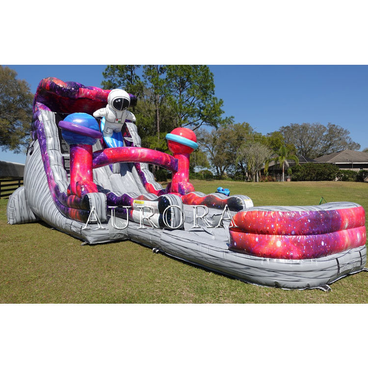 Deslizador de agua inflable para adultos Deslizador de agua inflable barato con piscina para niños