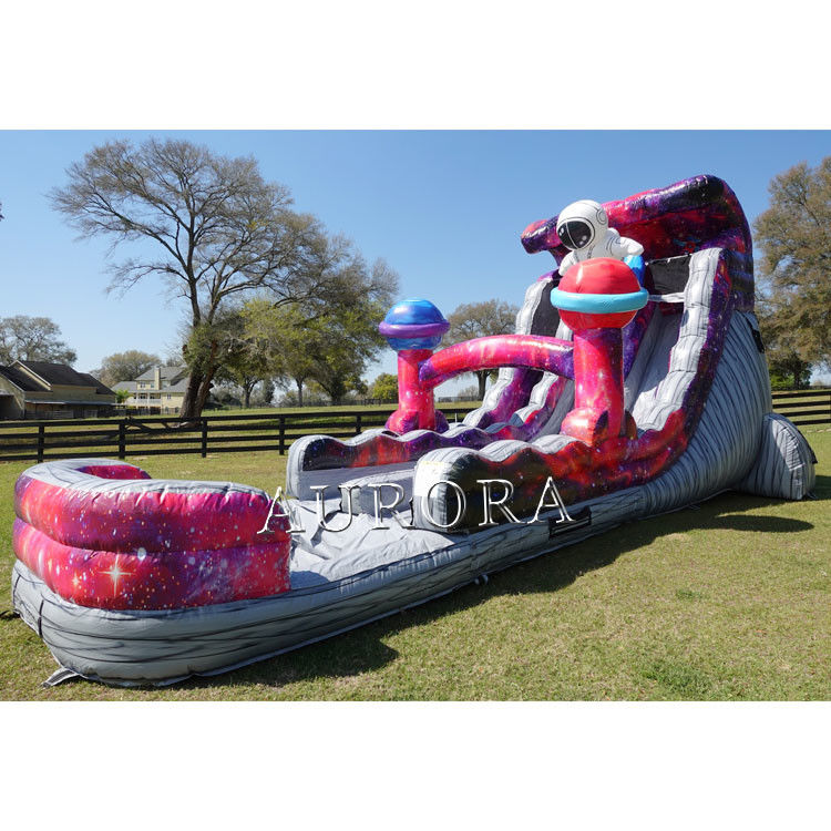 Deslizador de agua inflable para adultos Deslizador de agua inflable barato con piscina para niños