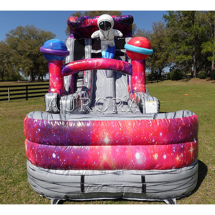 Deslizador de agua inflable para adultos Deslizador de agua inflable barato con piscina para niños