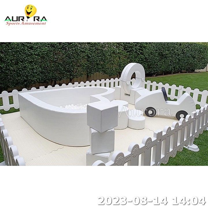 Niños Blanco Verde Soft Play Bloques de espuma juego Con equipo de juego de bola Pit Soft