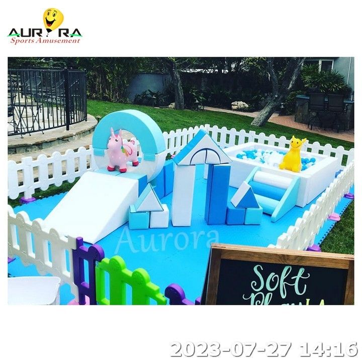 Merry Go Round Soft Play Alquiler de equipo de espuma Soft Playground para niños