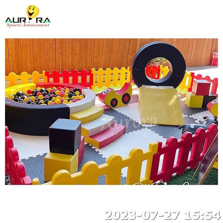 Merry Go Round Soft Play Alquiler de equipo de espuma Soft Playground para niños