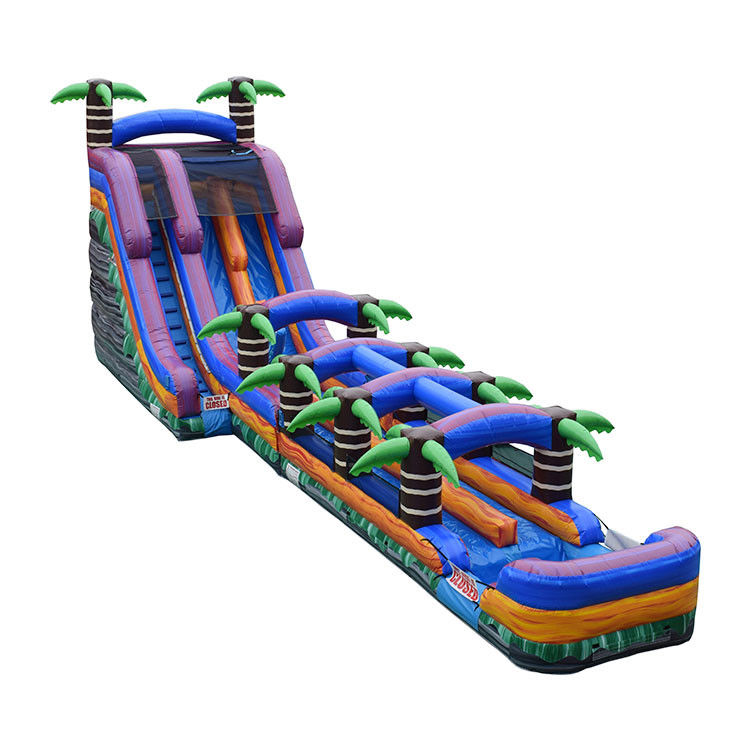 Juguetes inflables Accesorios toboganes de agua 22'H Purple Crush toboganes de agua inflables