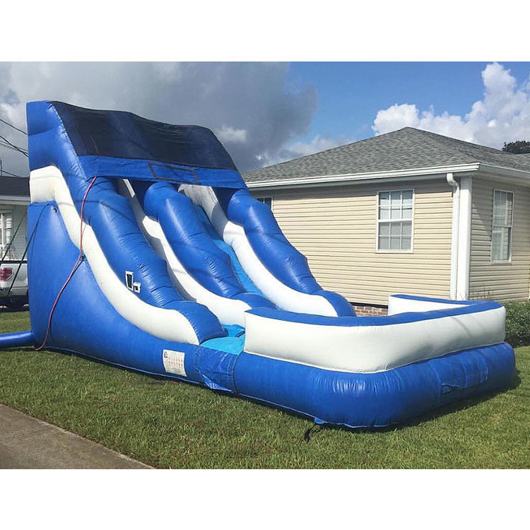 Deslizamiento de agua inflable con piscina Deslizamiento de agua gigante para adultos castillos de guardaespaldas para niños