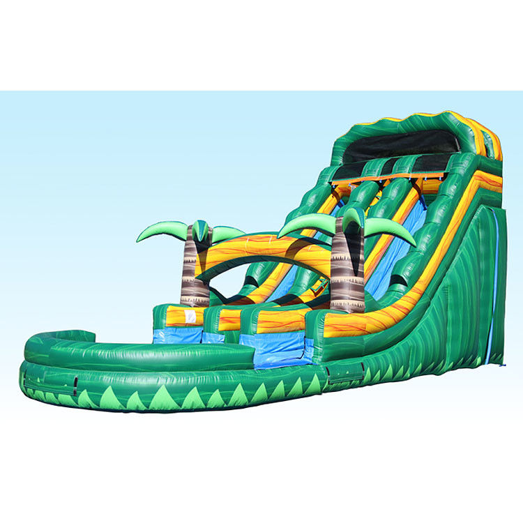 Deslizamiento de agua inflable piscina gran portero al aire libre niños volcán deslizamiento n deslizamiento de piscina