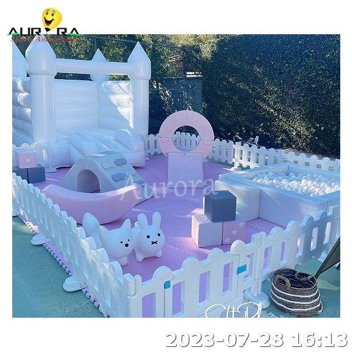 Equipo de patio para niños alquiler de juegos blancos