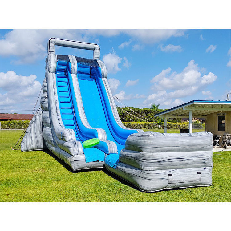 Gran tobogán de agua inflables lago parque acuático inflables para niños y adultos al aire libre