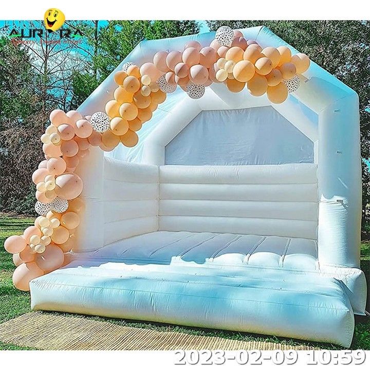 Fiesta de colores Casa de salto para niños boda inflable castillo de salto saltador