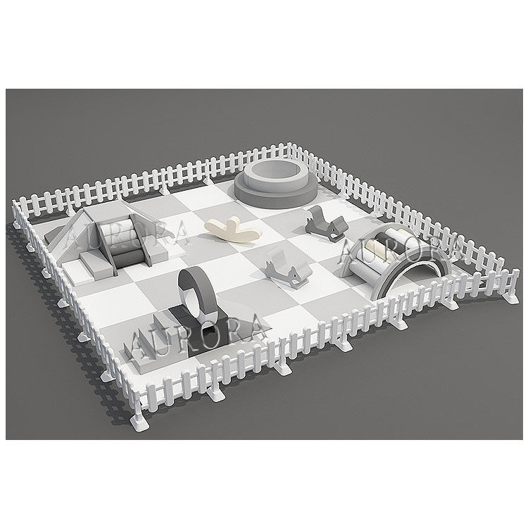 Área de juegos suave Niños Gris y Blanco Equipo de juegos suaves juegos de fiesta juegos de fiesta para alquilar